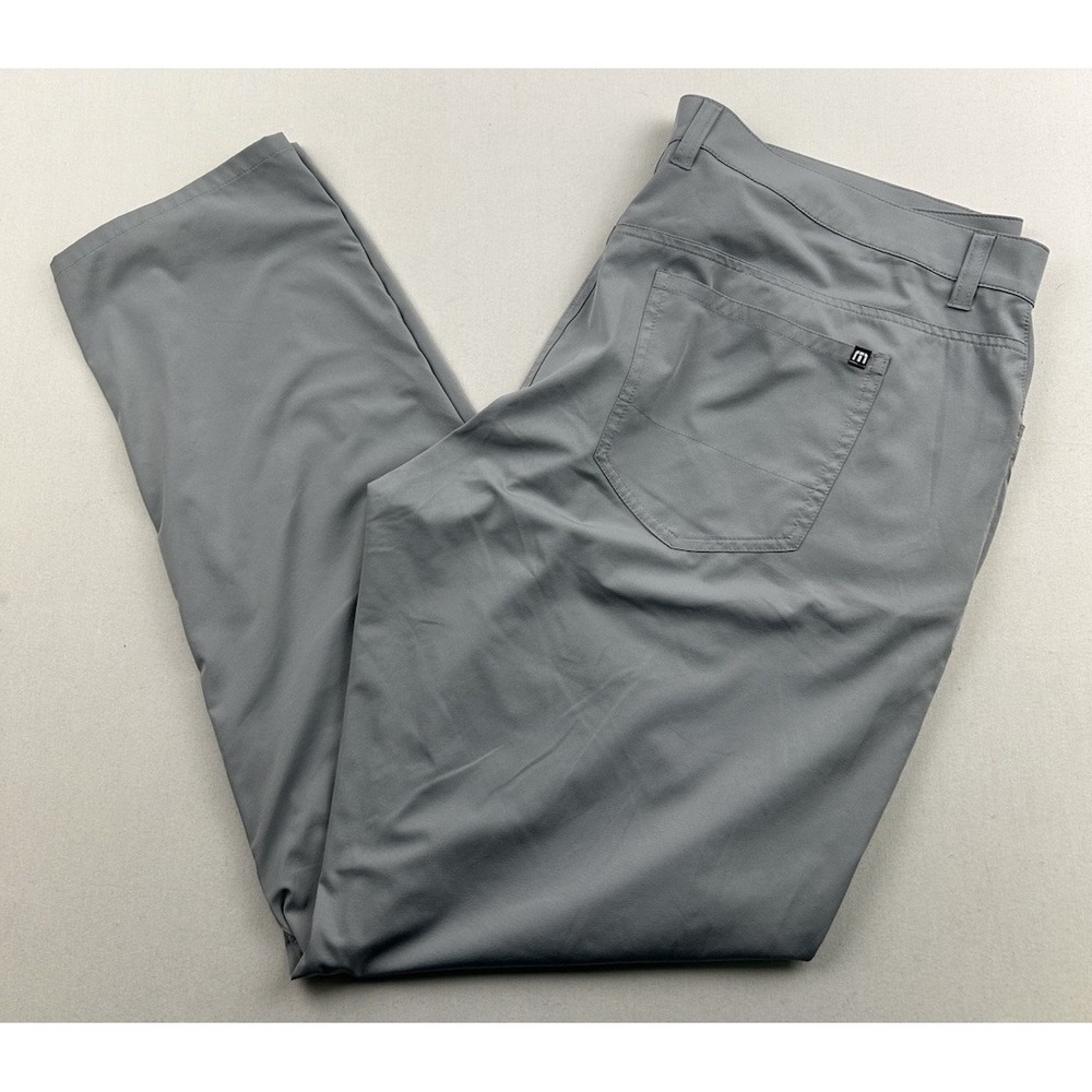 Travis Mathew Pants Mens 40x31 Gray Straight Golf Stretch Performance